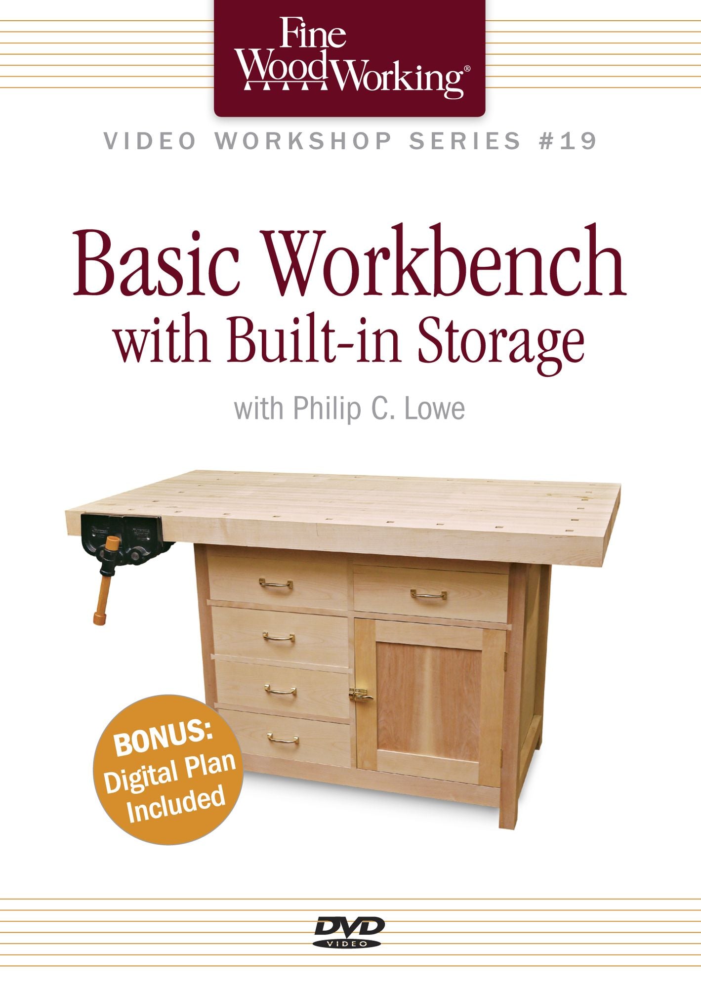 Fine Woodworking Video Workshop Series - Basic Workbench with Built-in Storage
