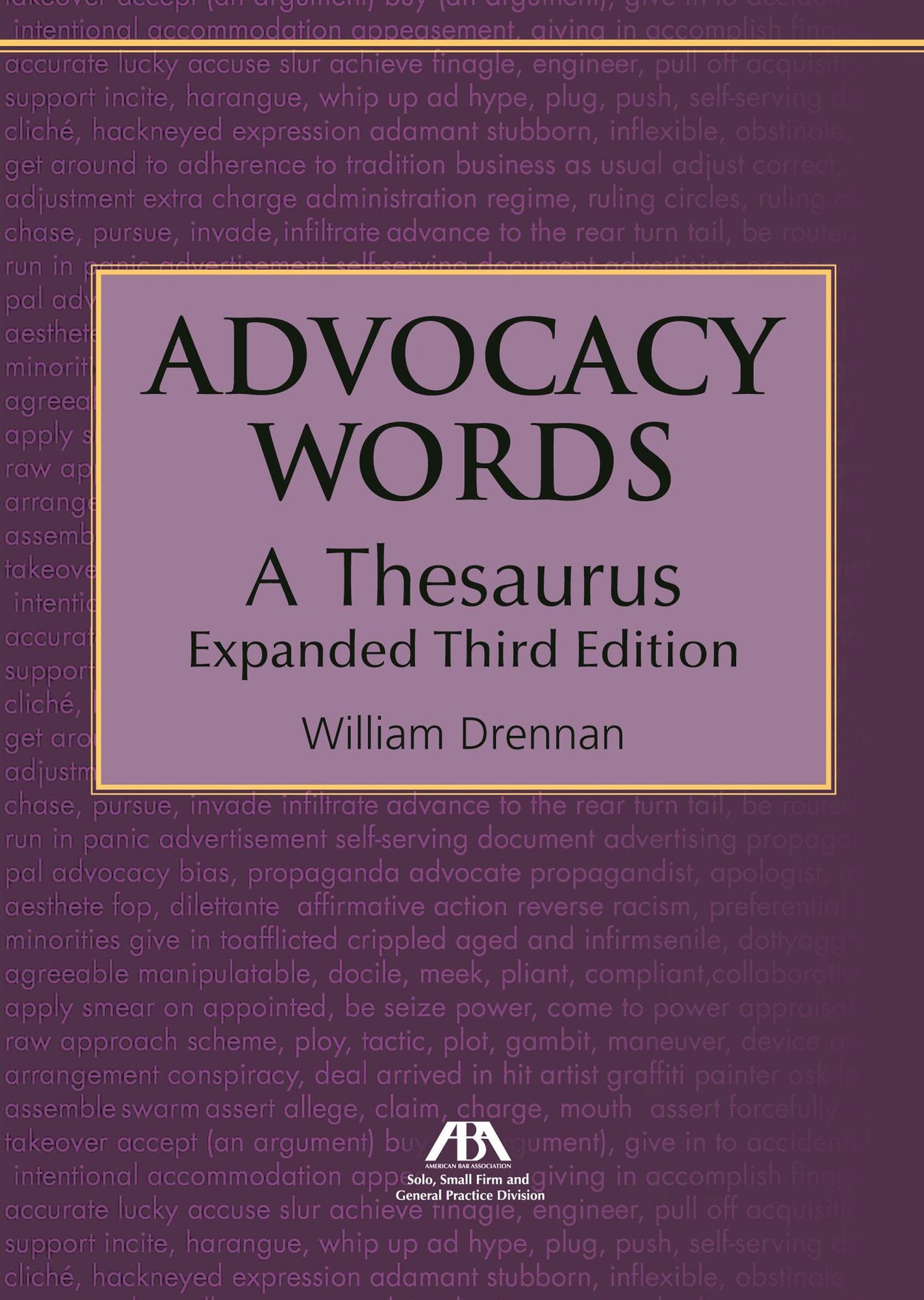 Advocacy Words, A Thesaurus