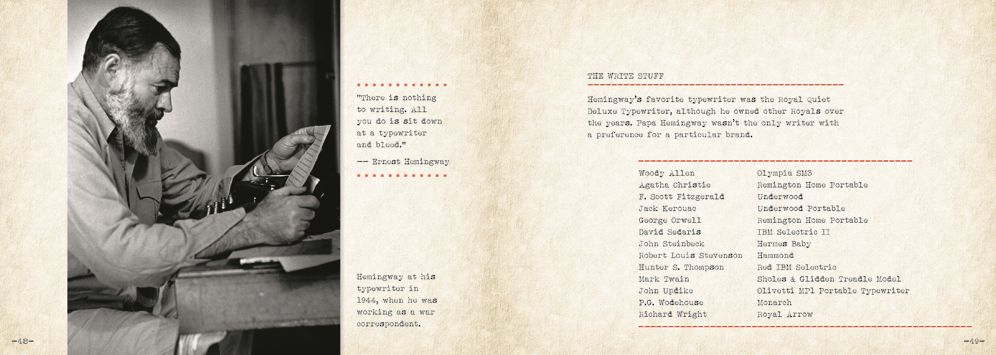 Typewriter: The History, The Machines, The Writers