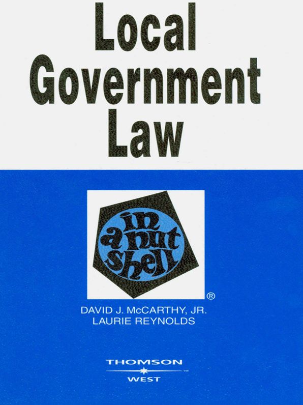 Local Government Law in a Nutshell, 5th