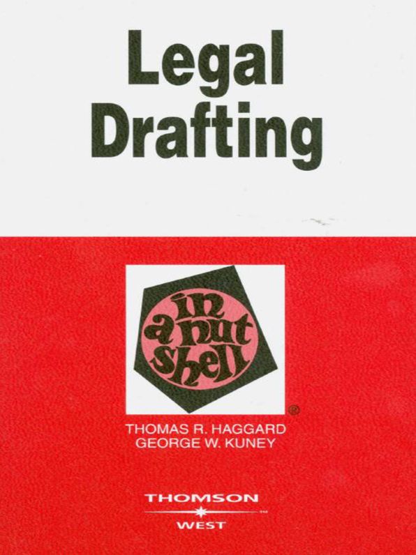 Legal Drafting in a Nutshell, 3d