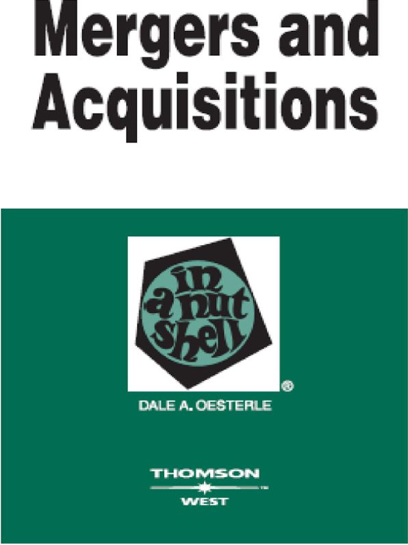 Mergers and Acquisitions in a Nutshell, 2d