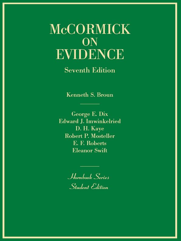 Evidence, 7th (Hornbook Series)