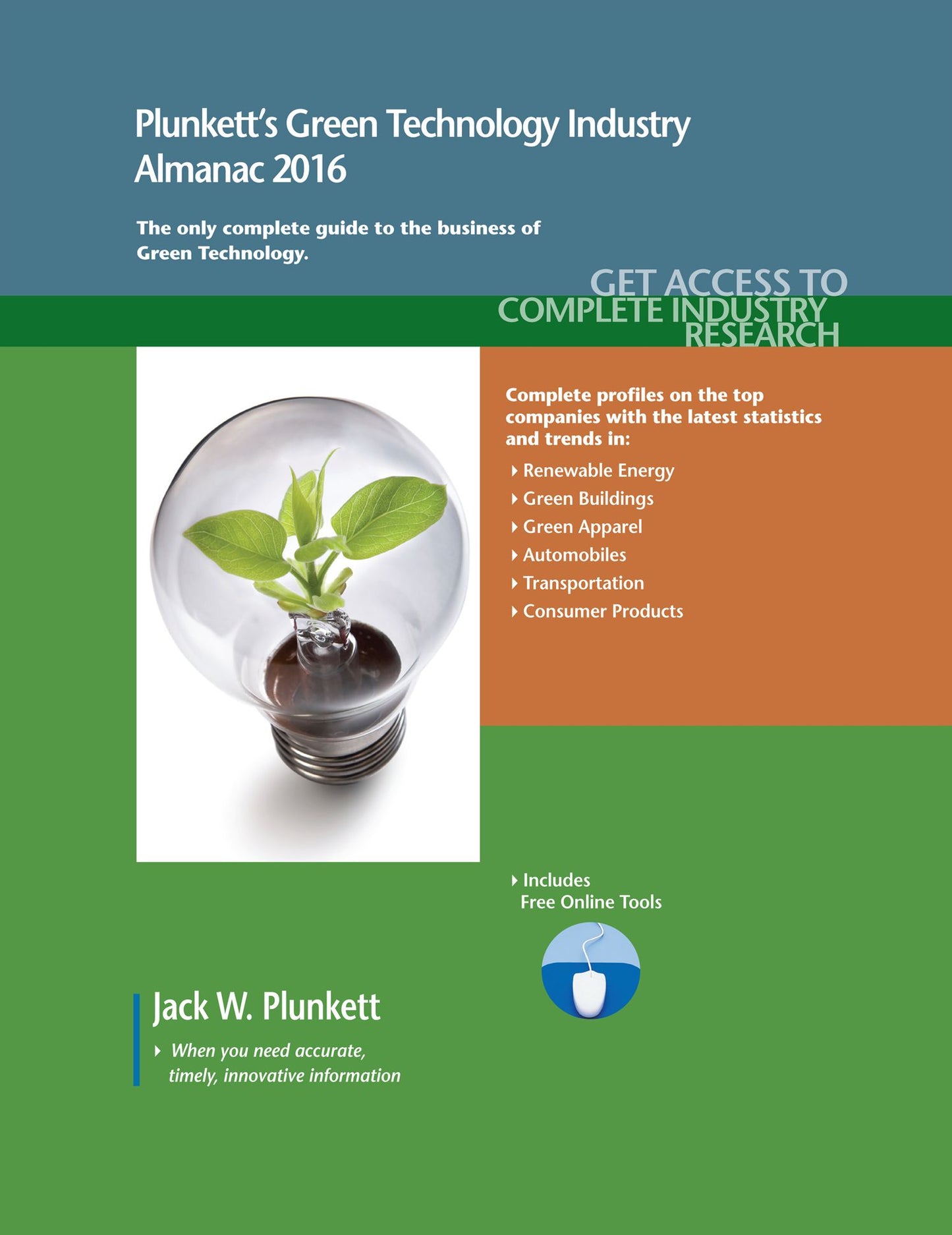 Plunkett's Green Technology Industry Almanac 2016
