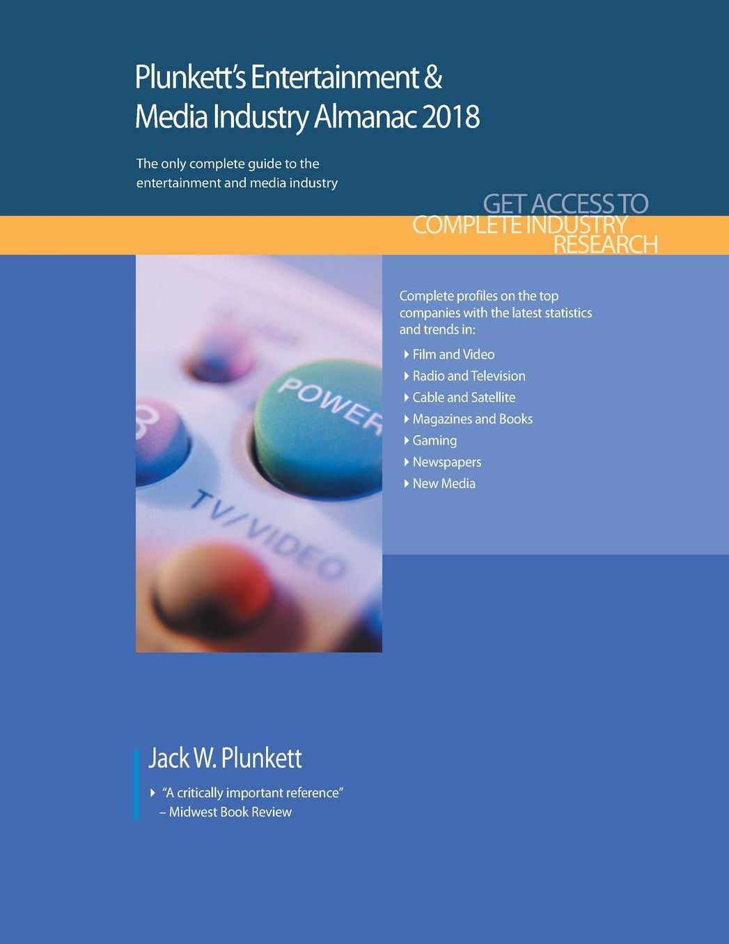 Plunkett's Entertainment & Media Industry Almanac 2018
