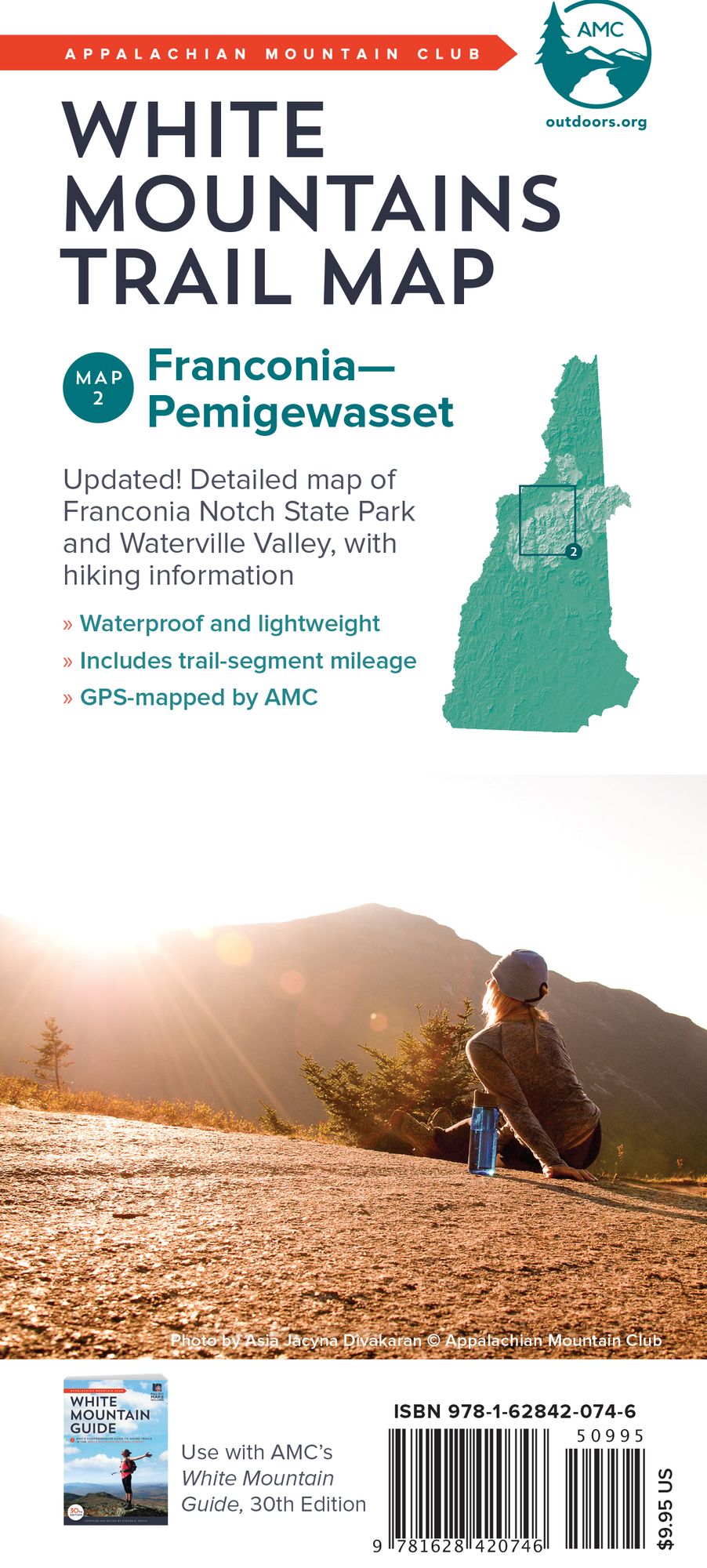AMC White Mountains Trail Map: Map 2: Franconia-Pemigewasset