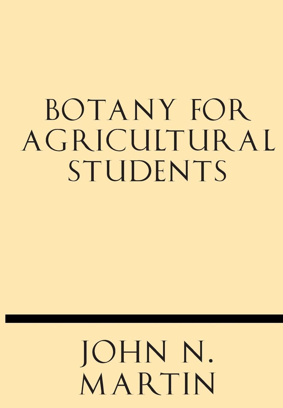 Botany for Agricultural Students