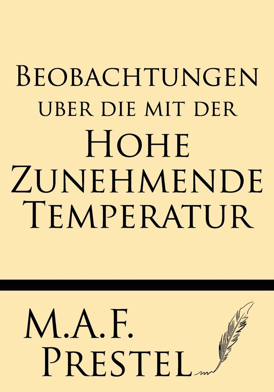 Beobachtungen uber die mit der Hohe Zunehmende Temperatur