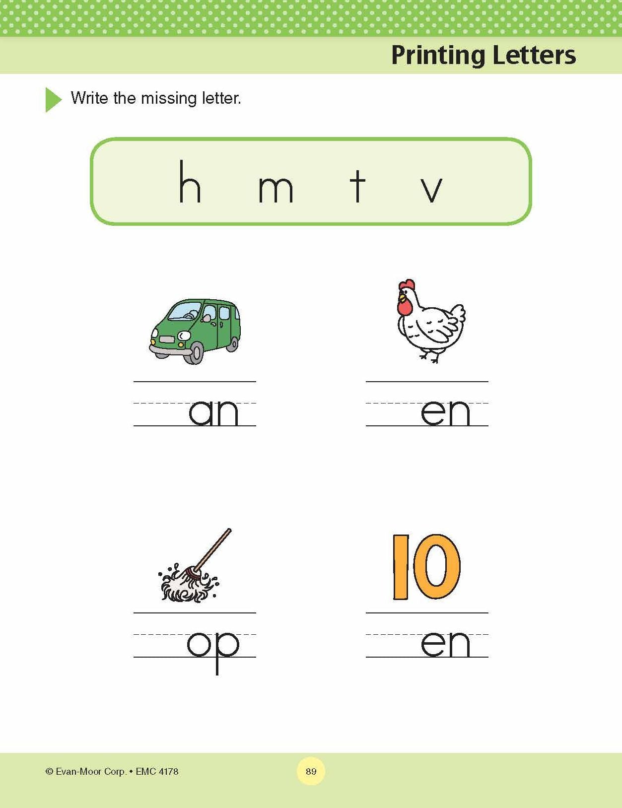 At-Home Tutor: Reading, Kindergarten Workbook