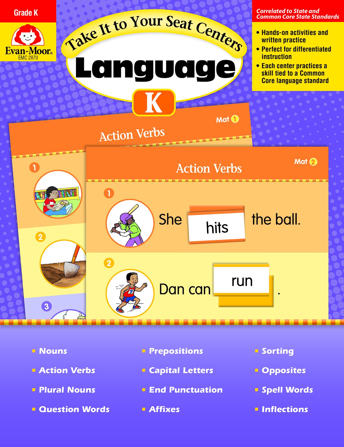 Take It To Your Seat Language Centers, Grade K