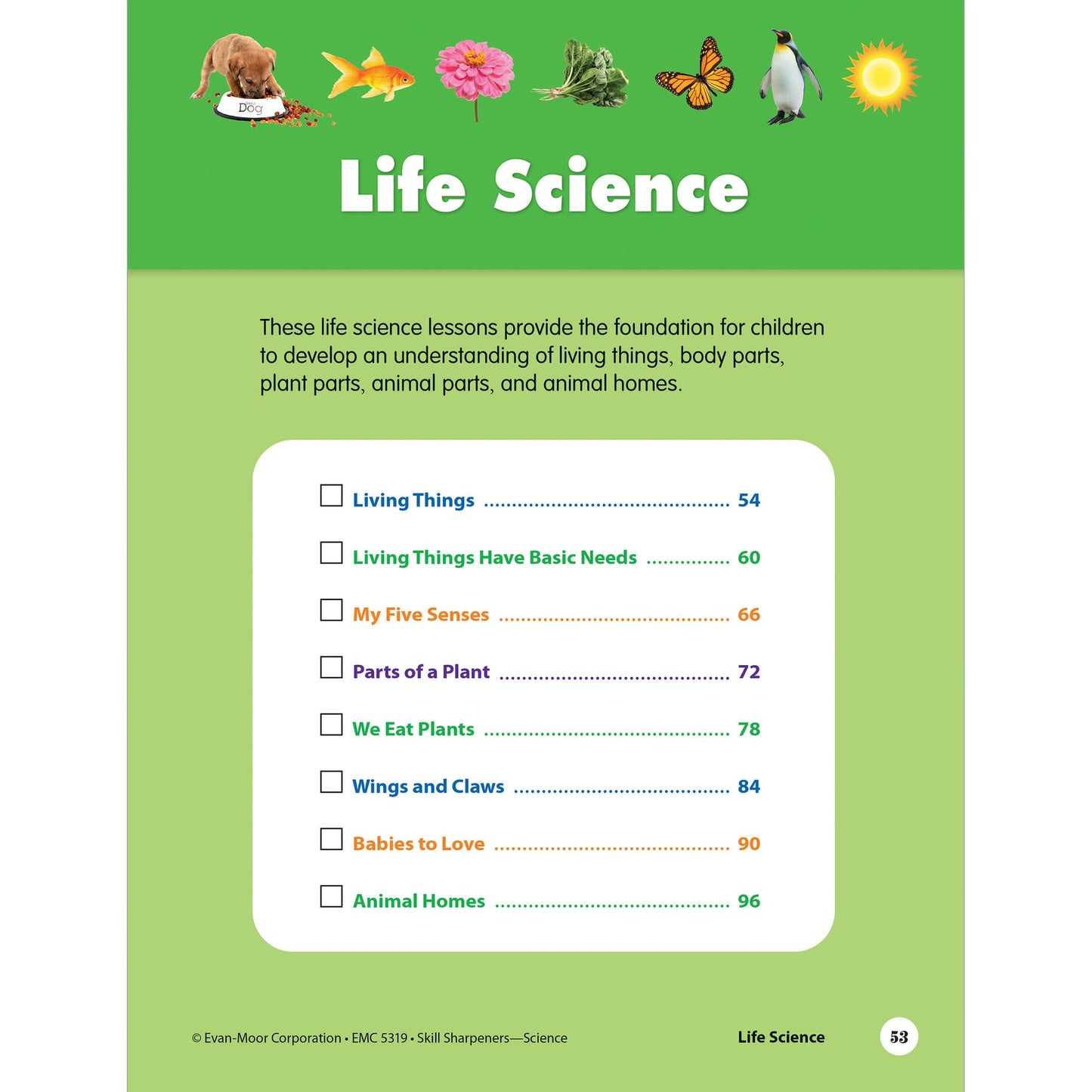 Skill Sharpeners: Science, PreK Workbook