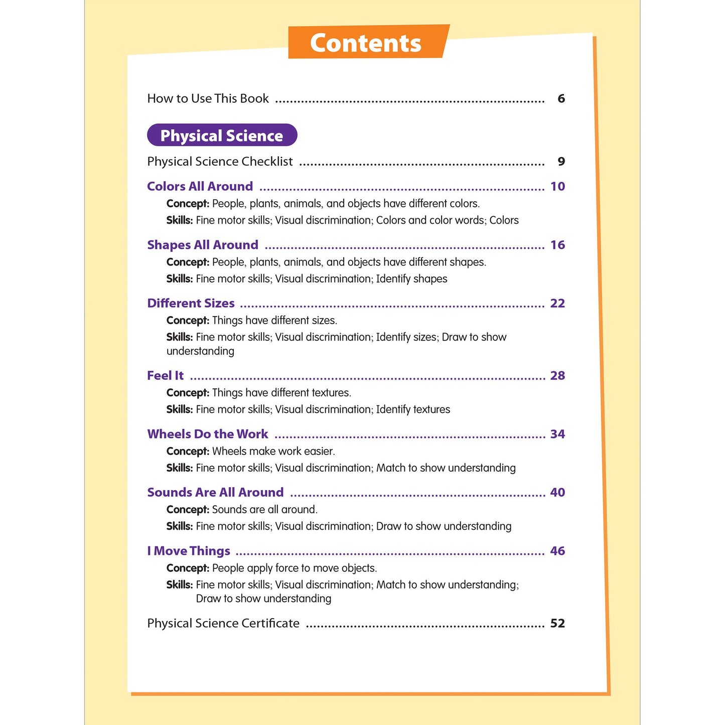 Skill Sharpeners: Science, PreK Workbook