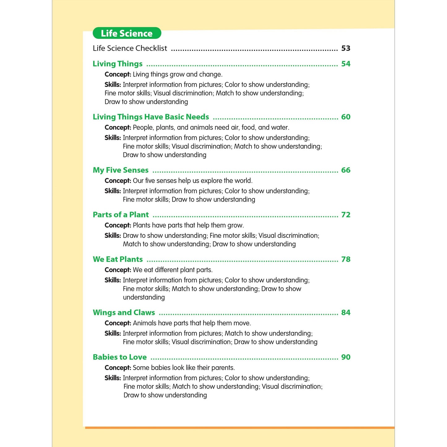 Skill Sharpeners: Science, PreK Workbook