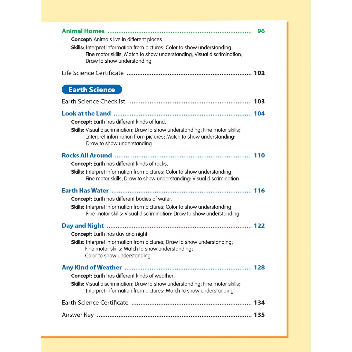 Skill Sharpeners: Science, PreK Workbook