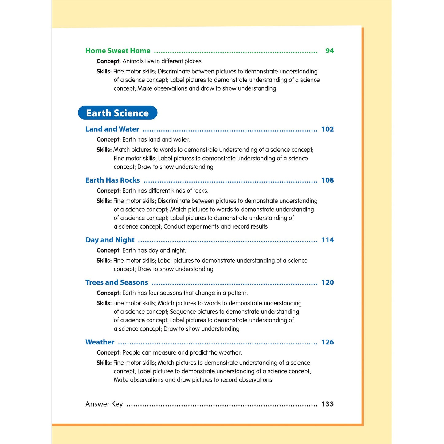 Skill Sharpeners: Science, Kindergarten Workbook