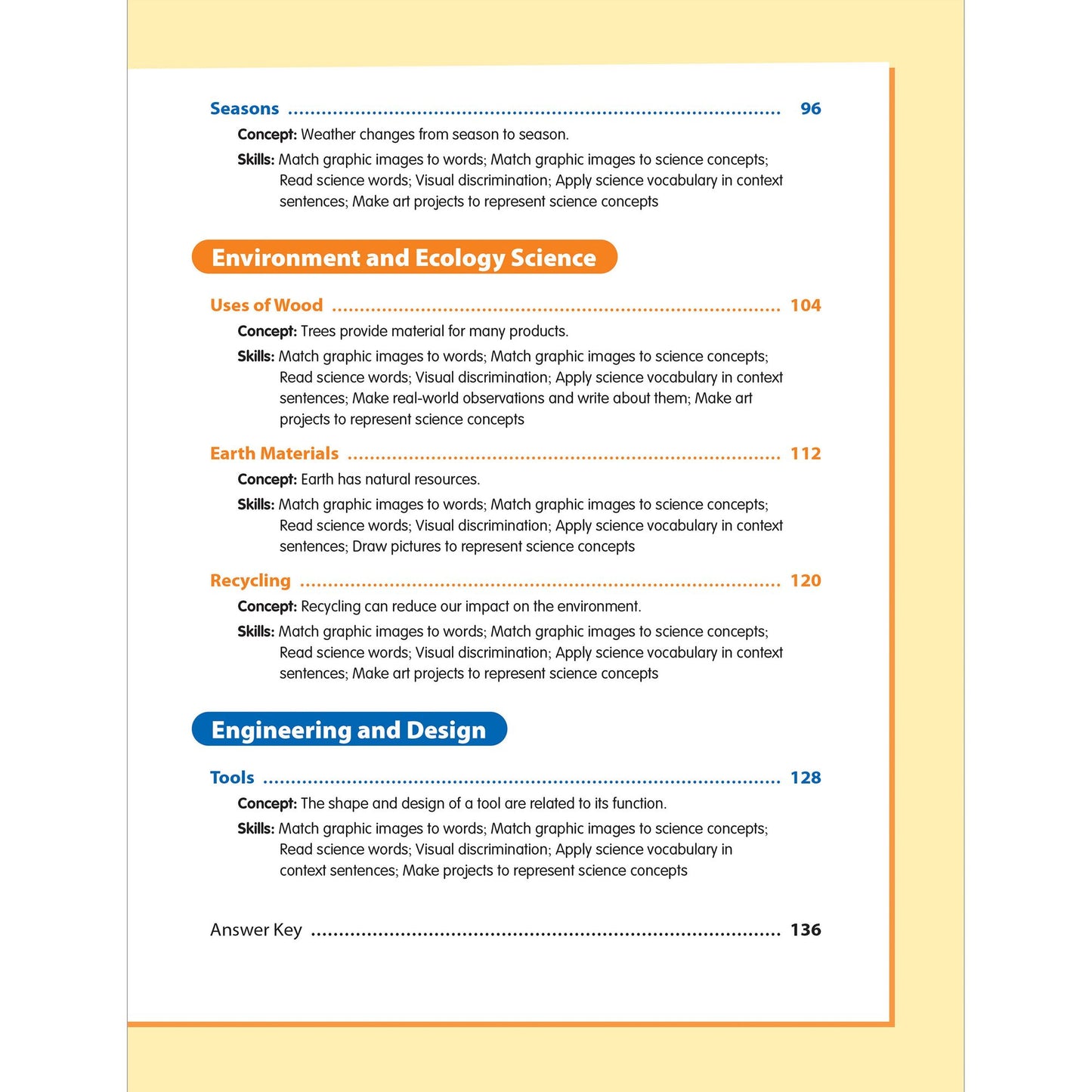 Skill Sharpeners: Science, Grade 1 Workbook