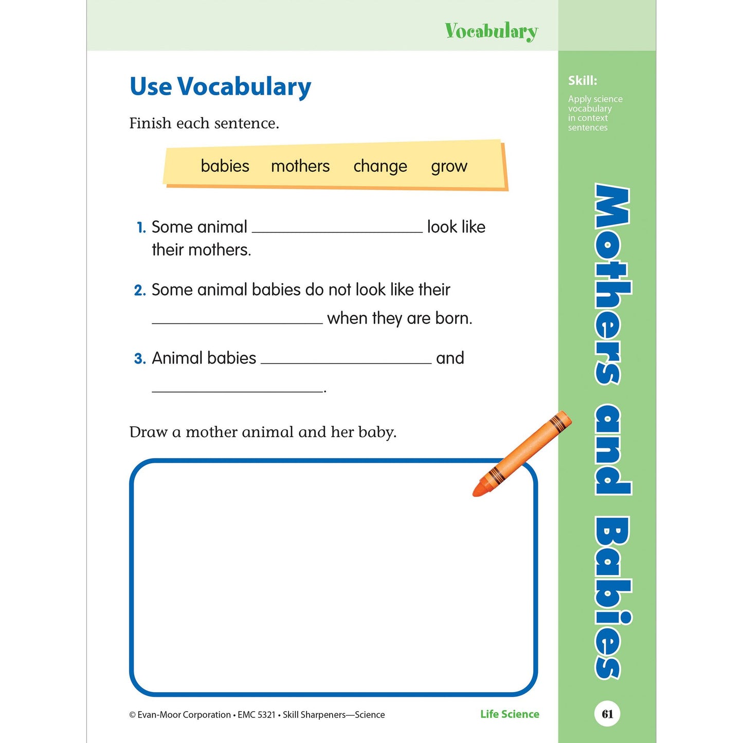Skill Sharpeners: Science, Grade 1 Workbook