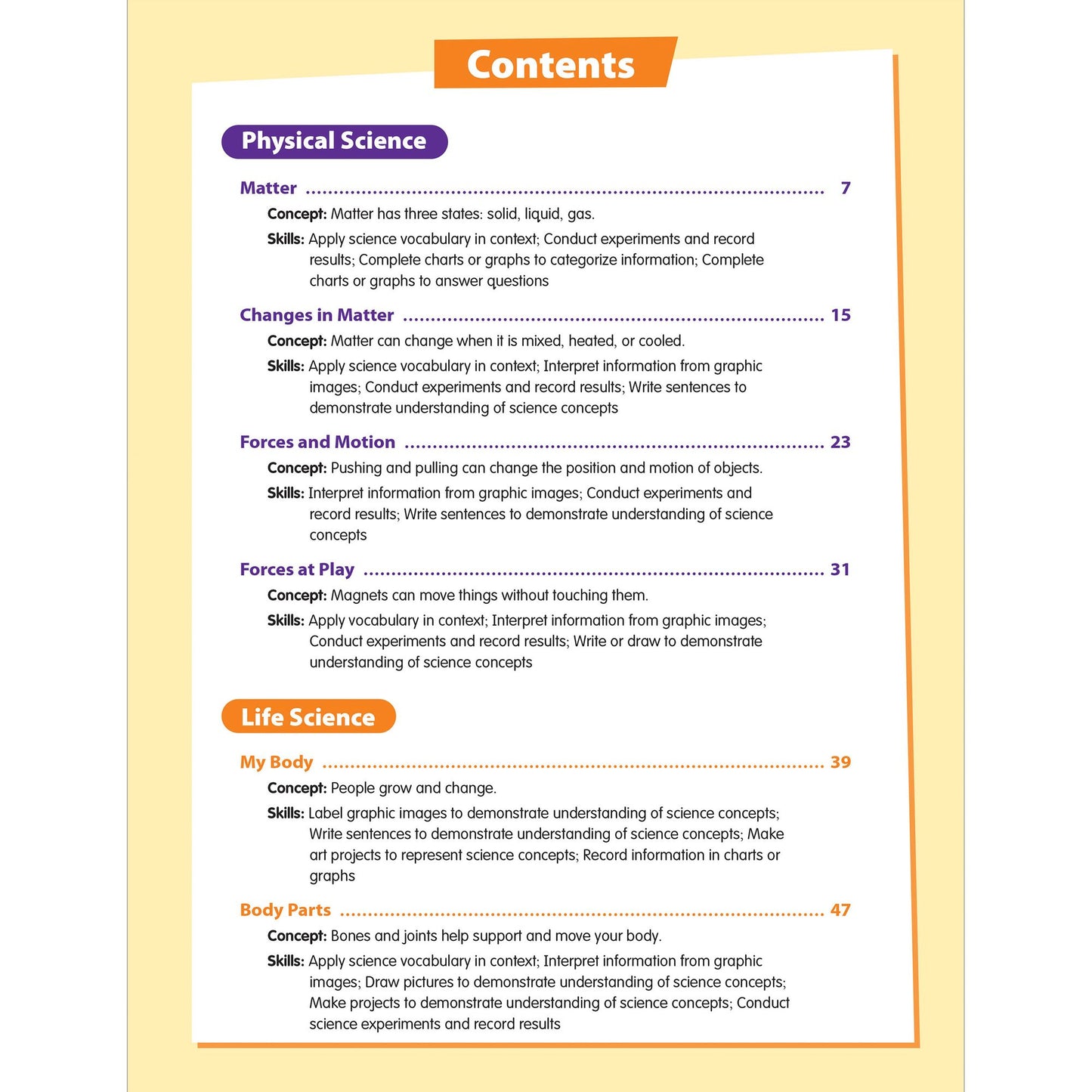 Skill Sharpeners: Science, Grade 2 Workbook