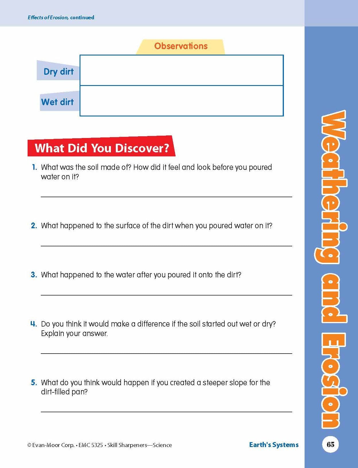 Skill Sharpeners: Science, Grade 5 Workbook