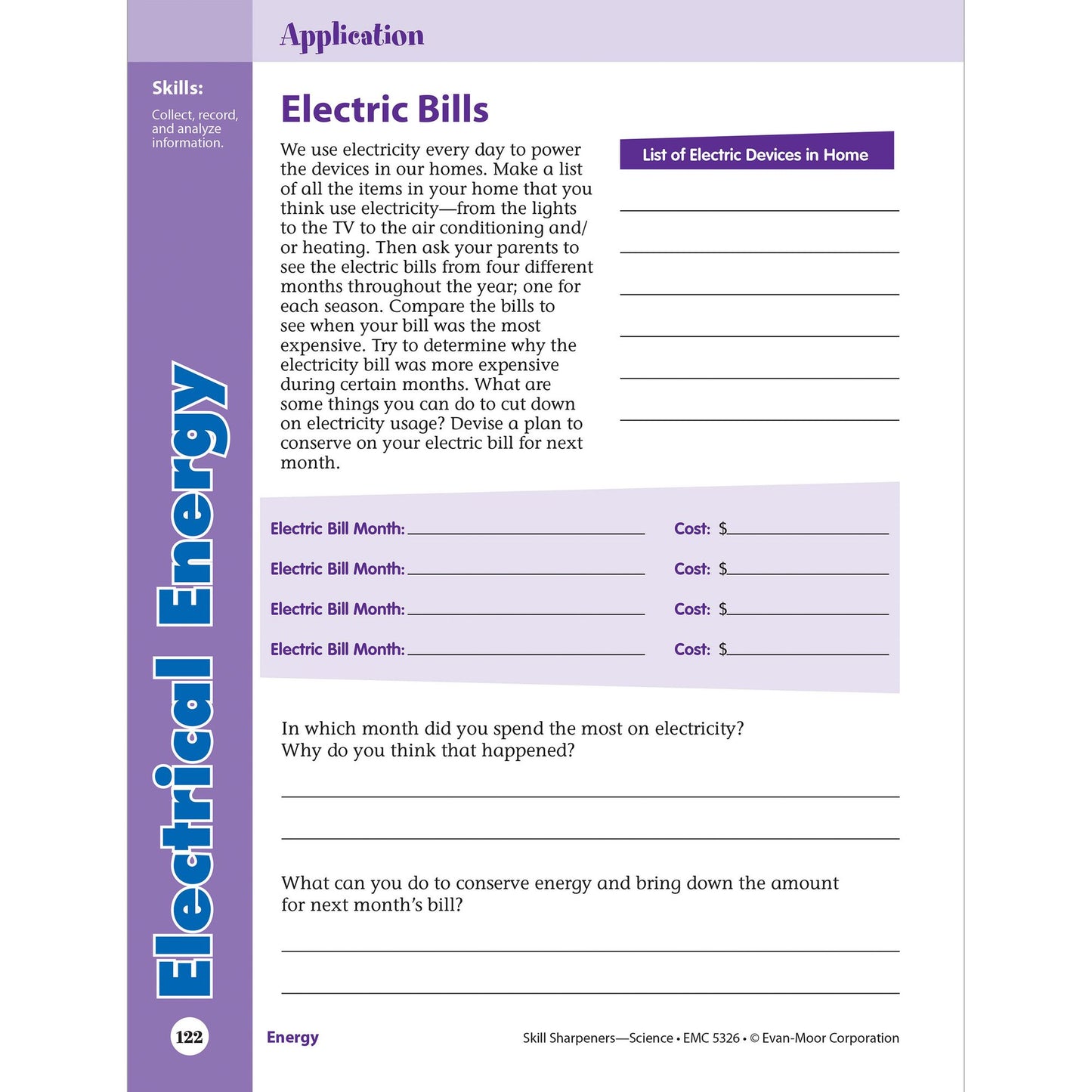 Skill Sharpeners: Science, Grade 6 Workbook
