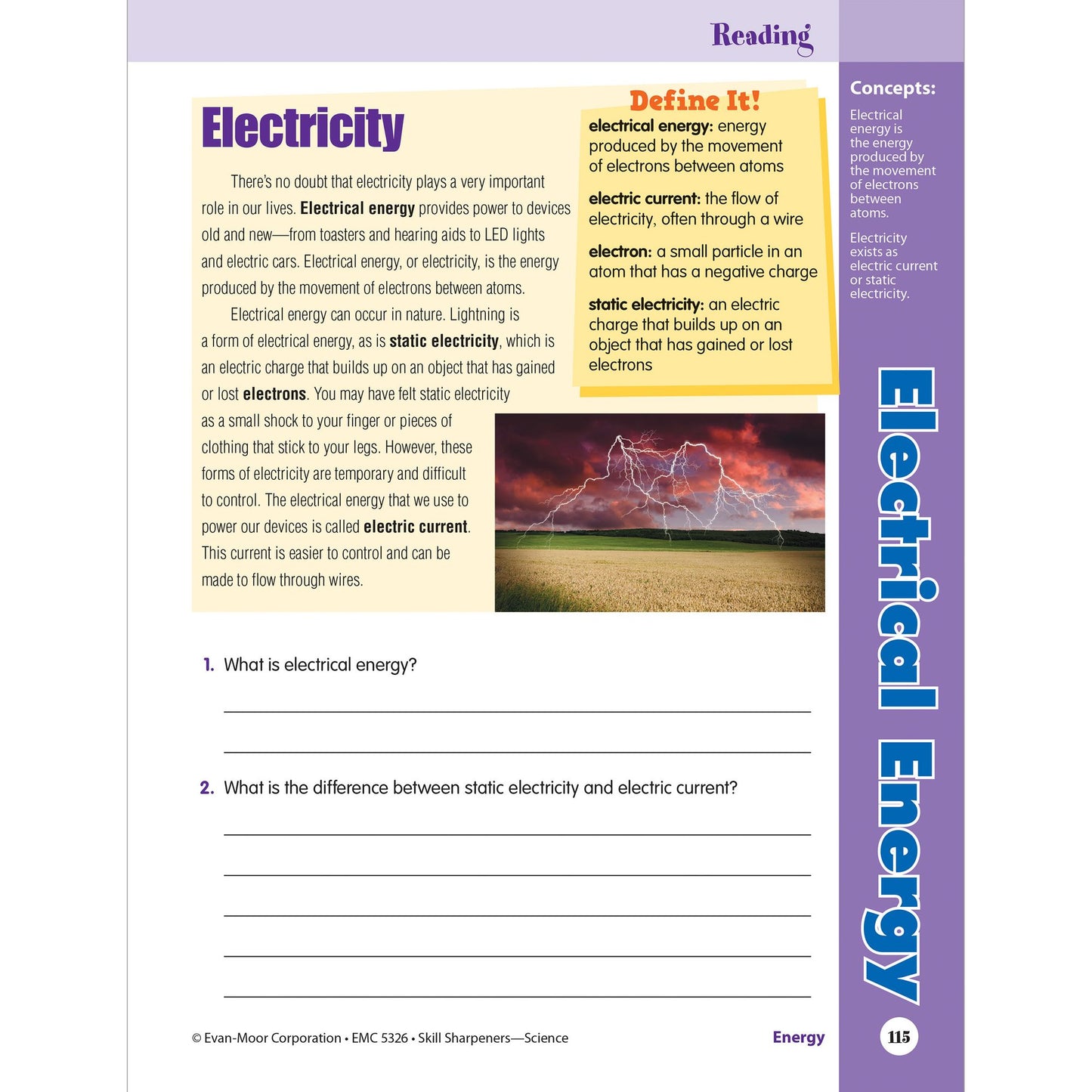 Skill Sharpeners: Science, Grade 6 Workbook