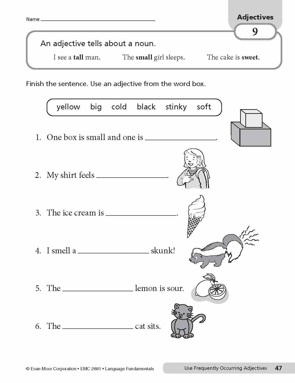 Language Fundamentals, Grade 1
