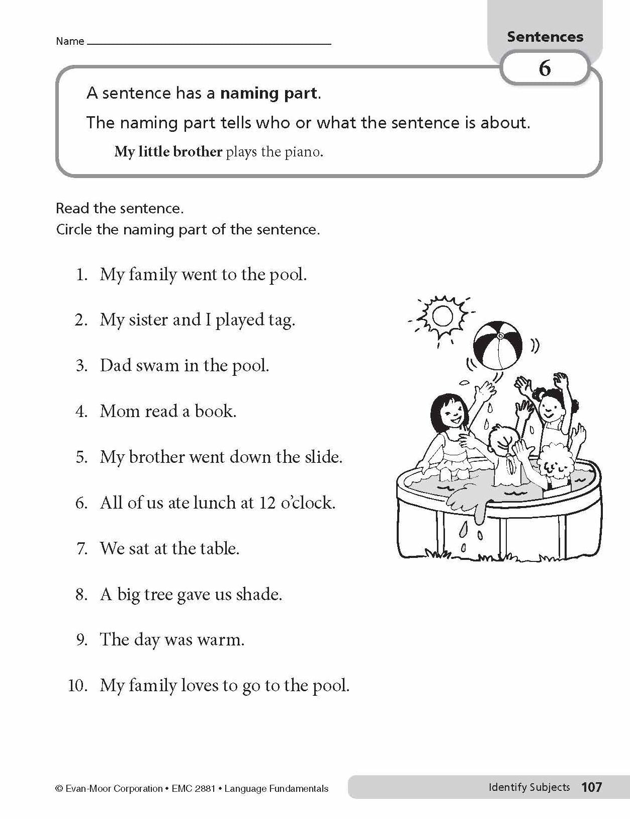 Language Fundamentals, Grade 1