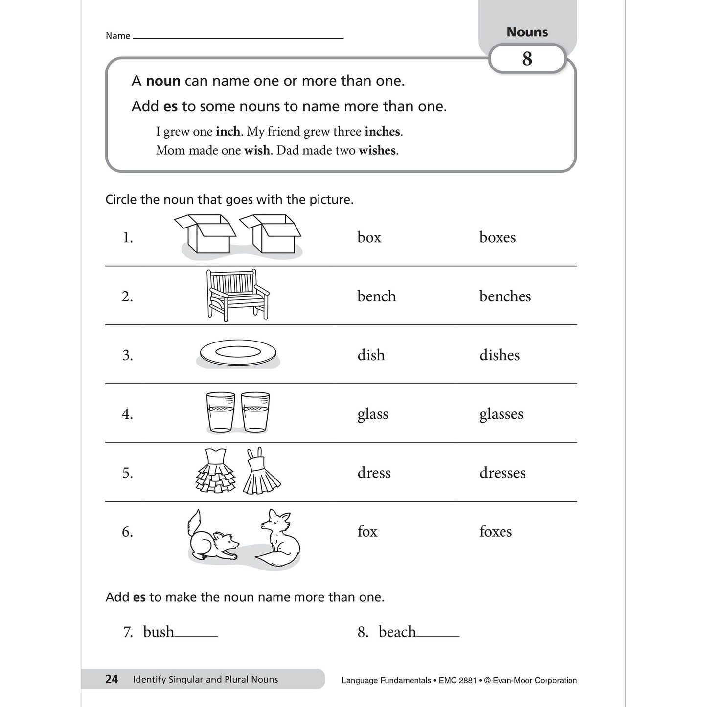 Language Fundamentals, Grade 1