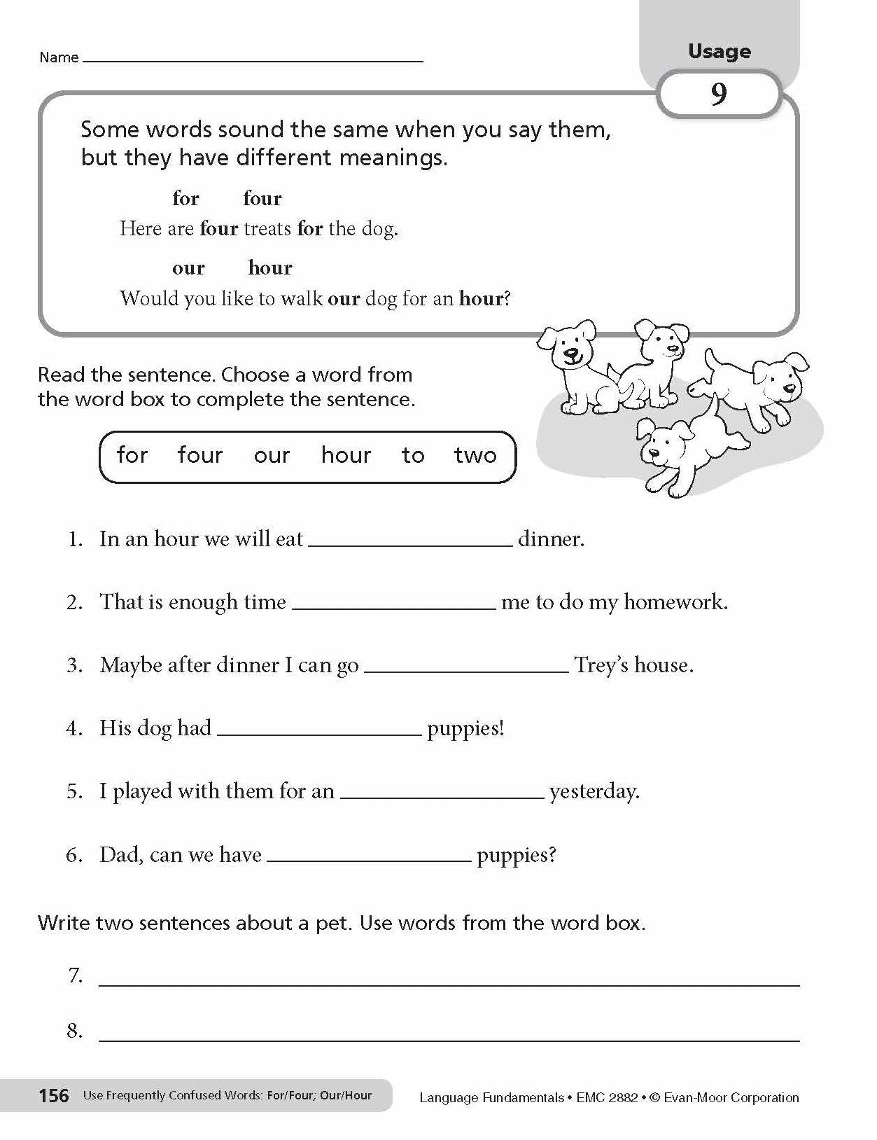 Language Fundamentals, Grade 2