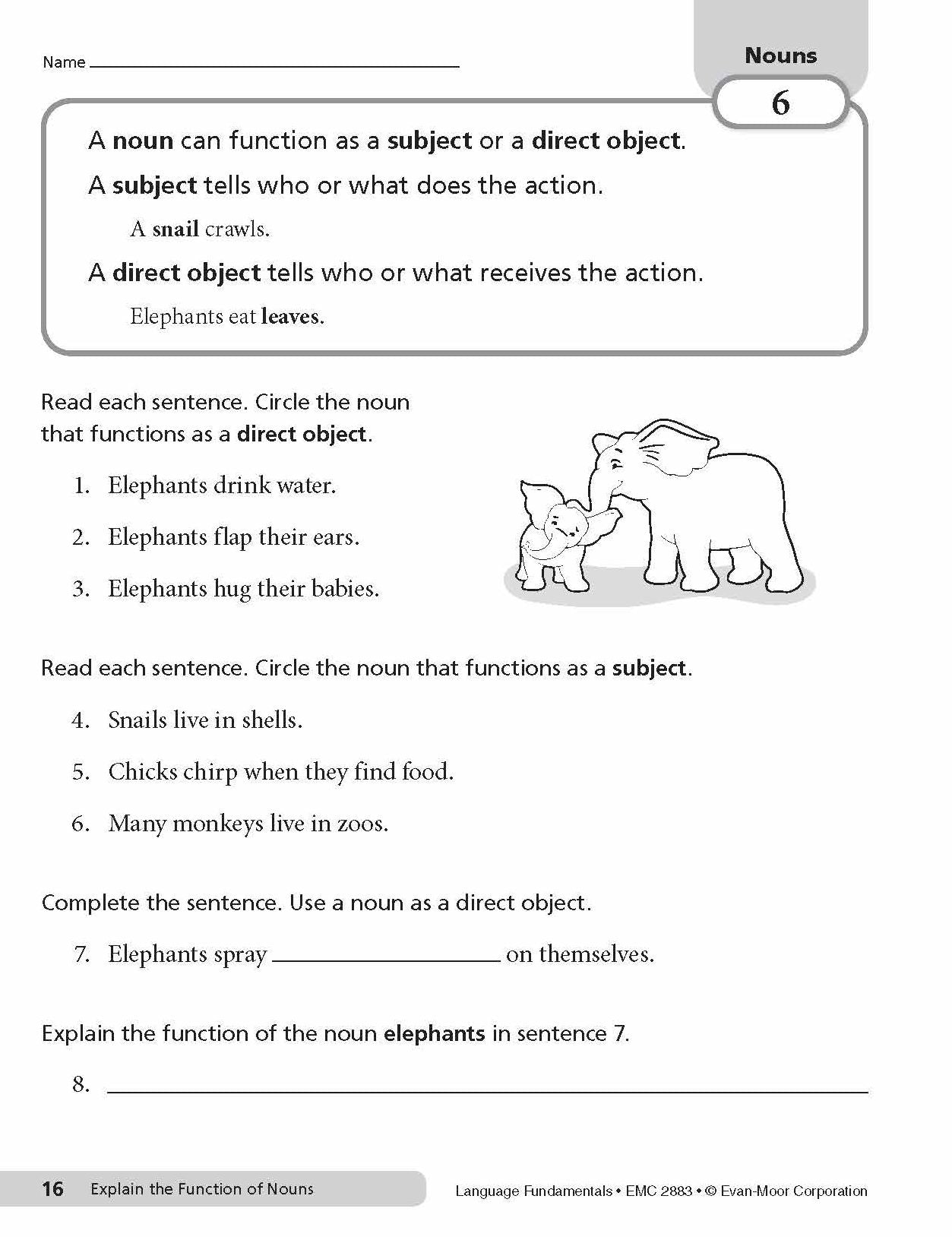 Language Fundamentals, Grade 3