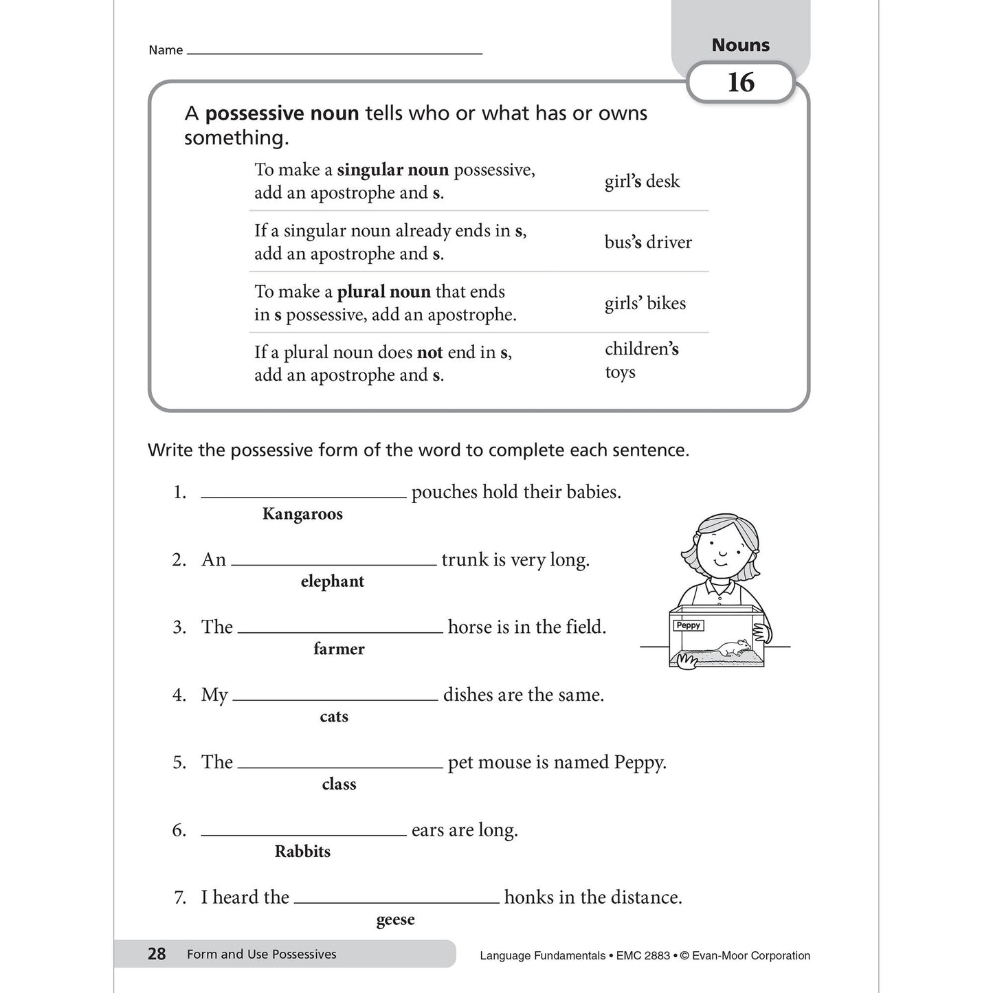 Language Fundamentals, Grade 3