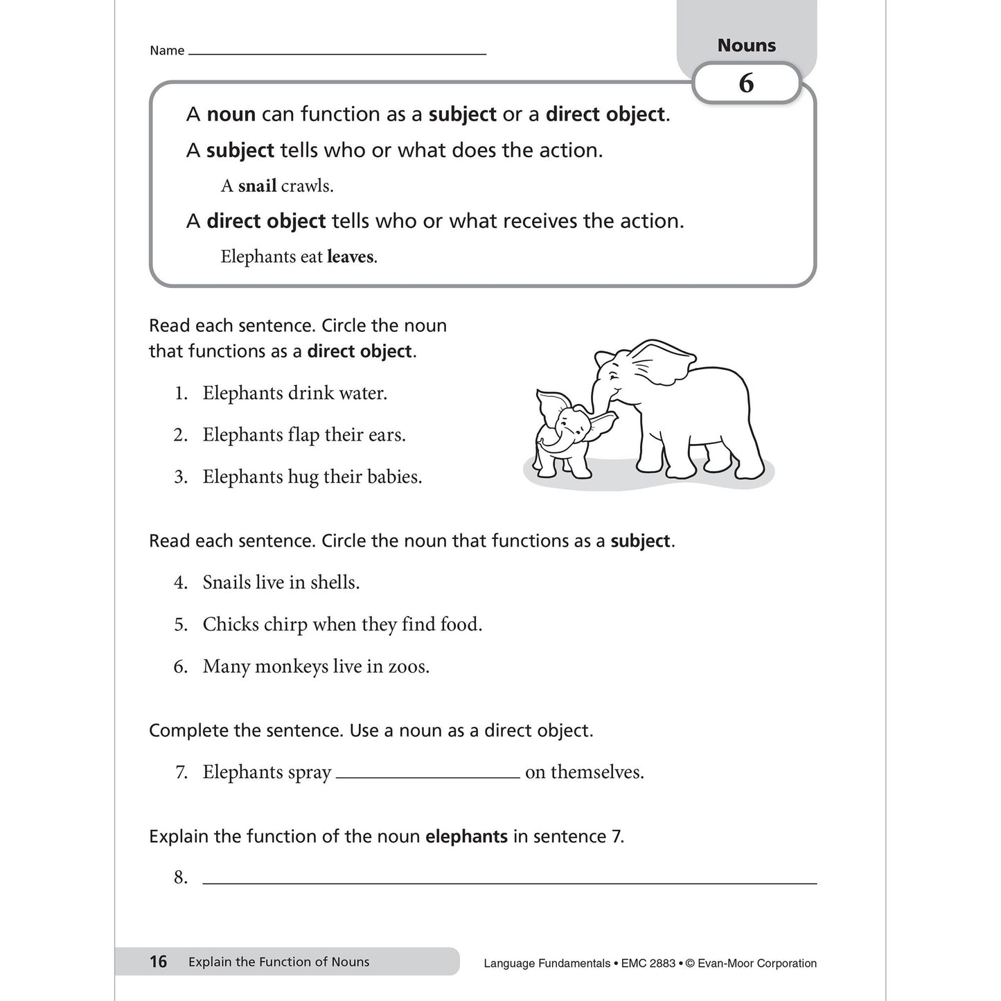 Language Fundamentals, Grade 3