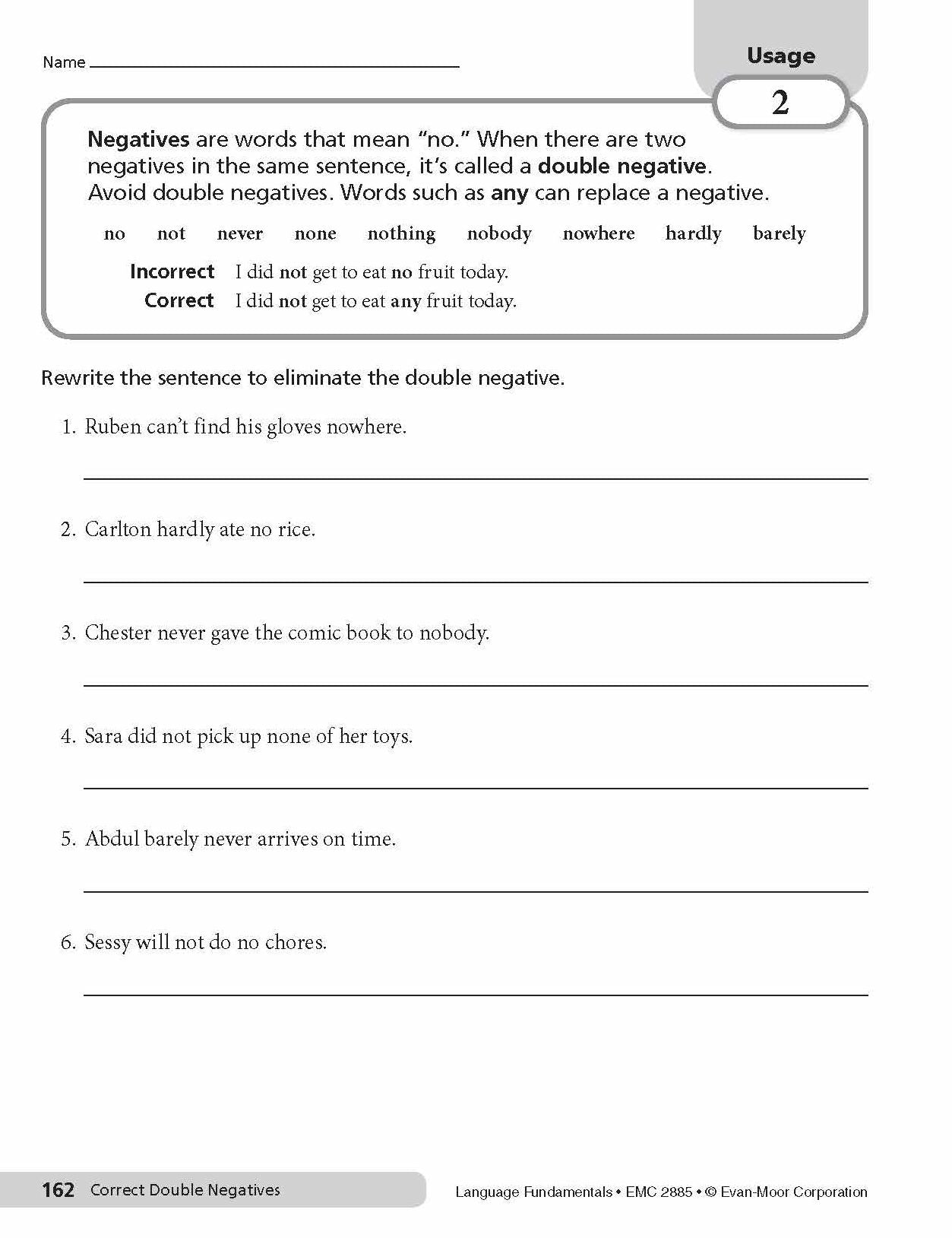 Language Fundamentals, Grade 5