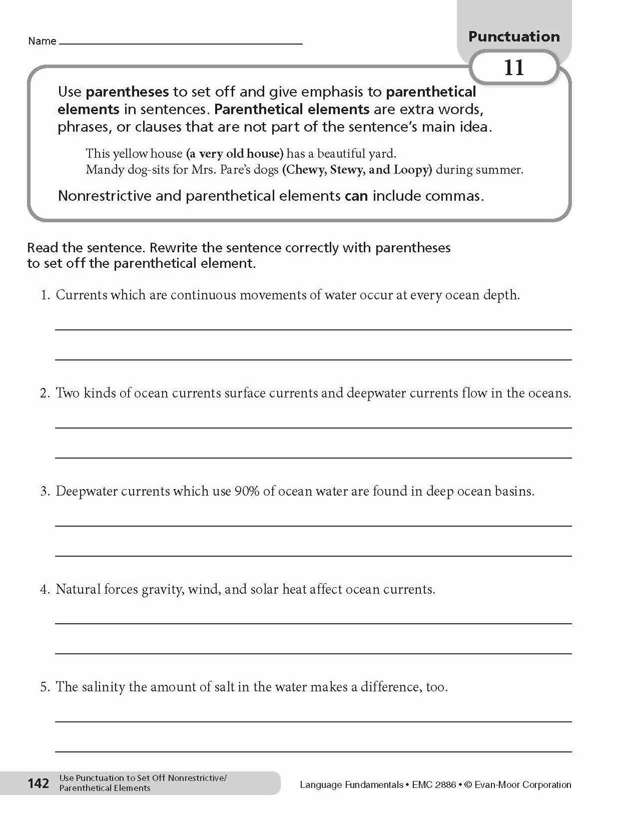 Language Fundamentals, Grade 6