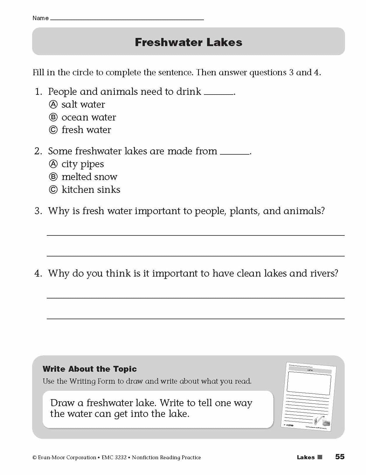 Nonfiction Reading Practice, Grade 2