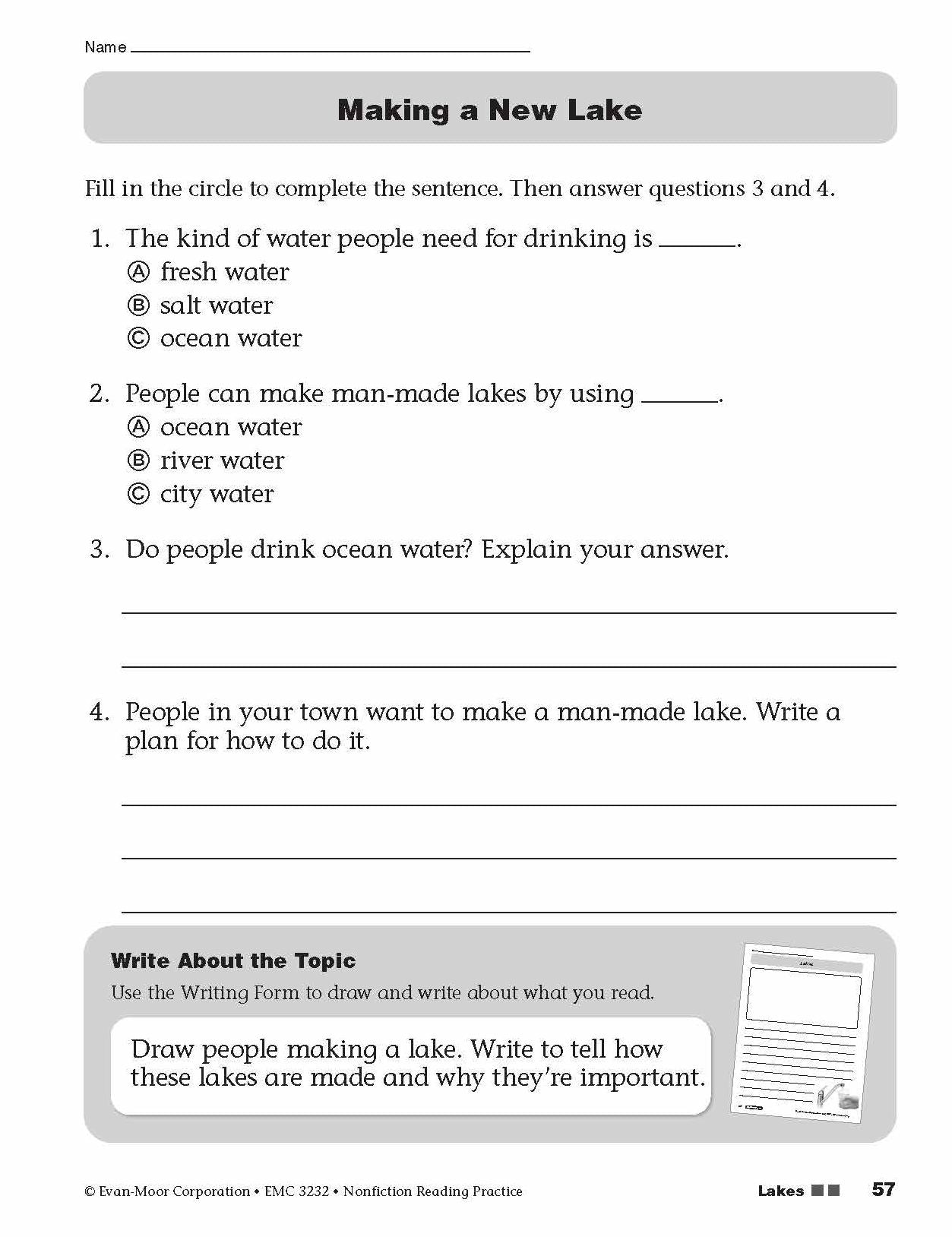 Nonfiction Reading Practice, Grade 2