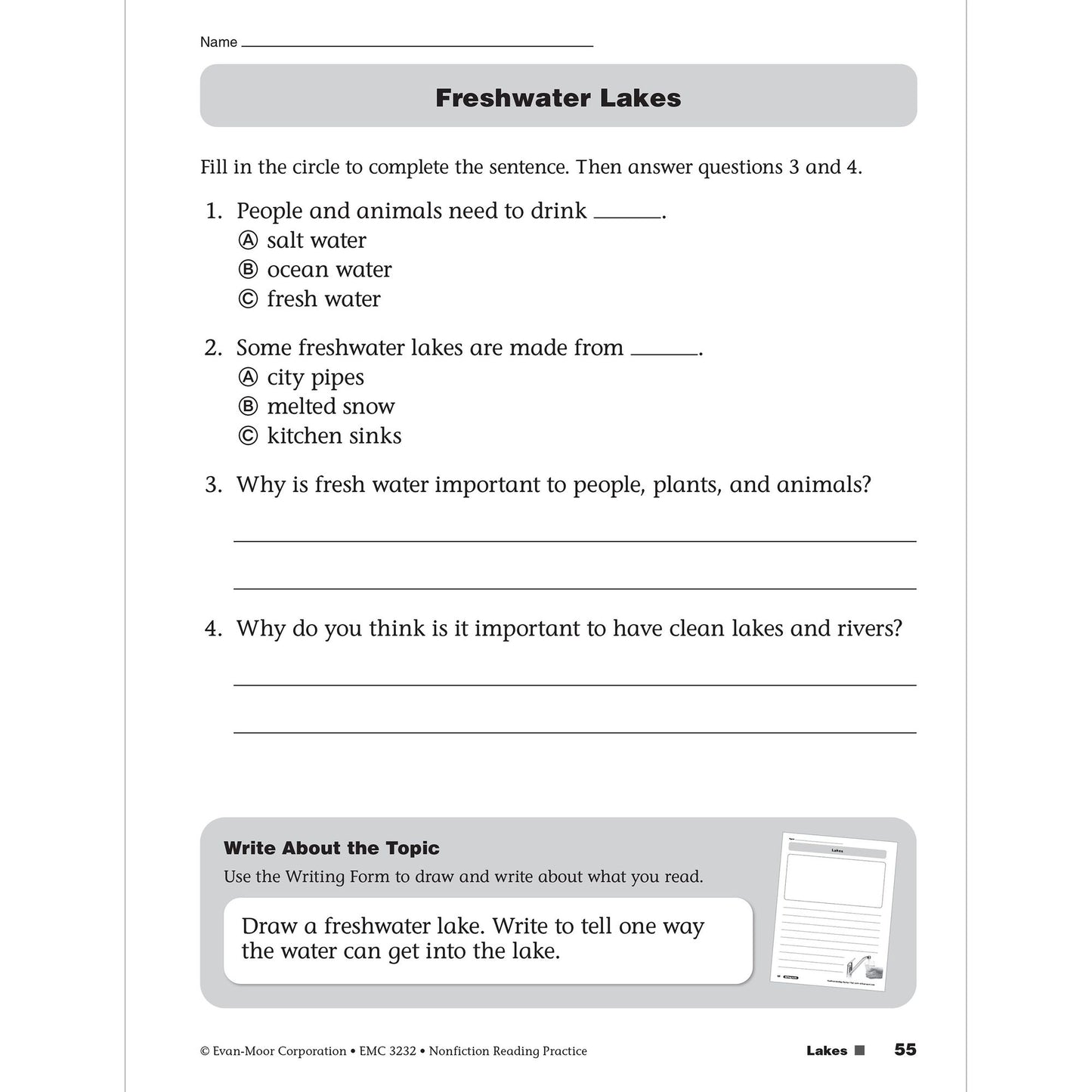 Nonfiction Reading Practice, Grade 2