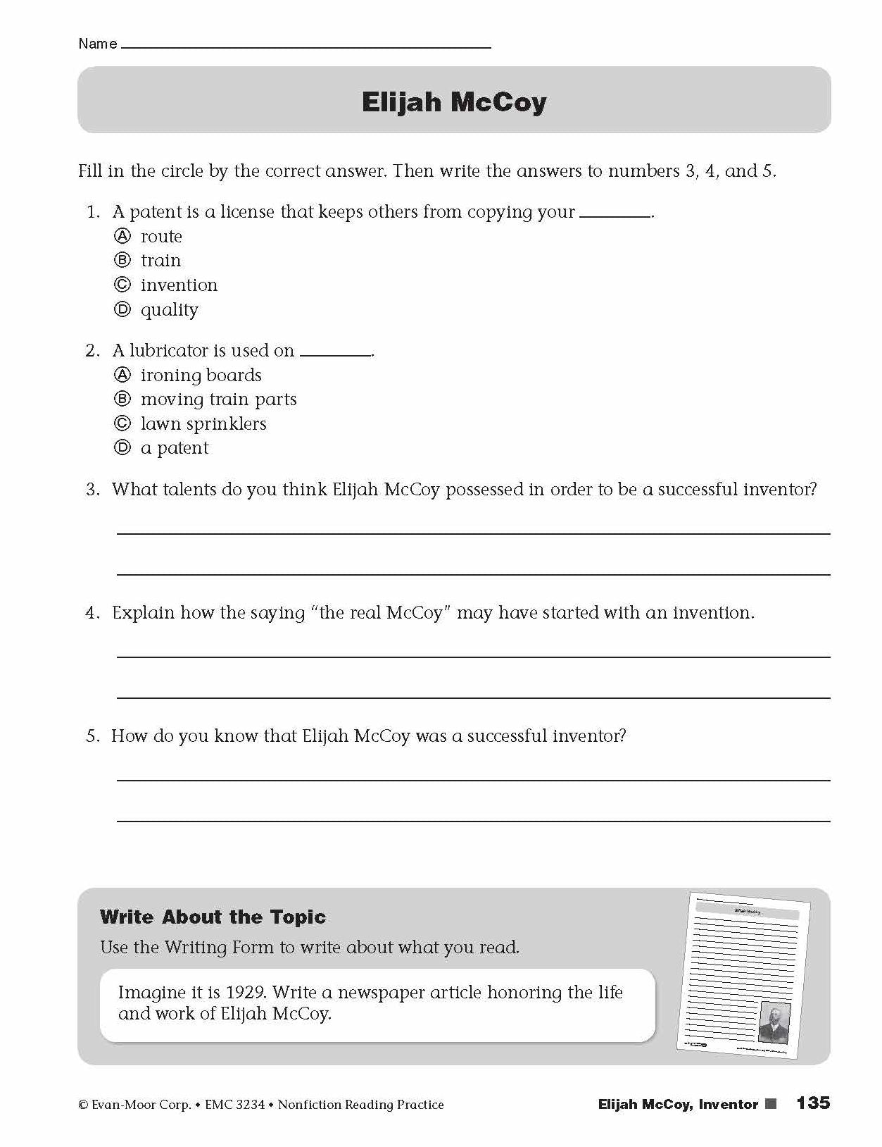 Nonfiction Reading Practice, Grade 4