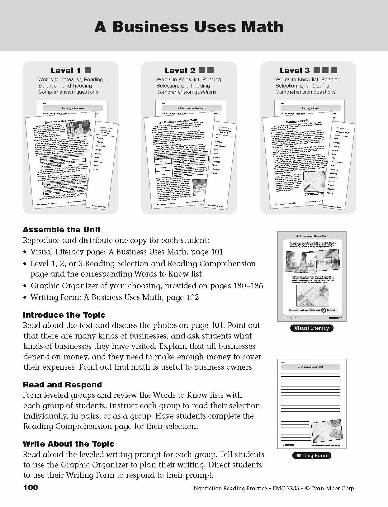 Nonfiction Reading Practice, Grade 5