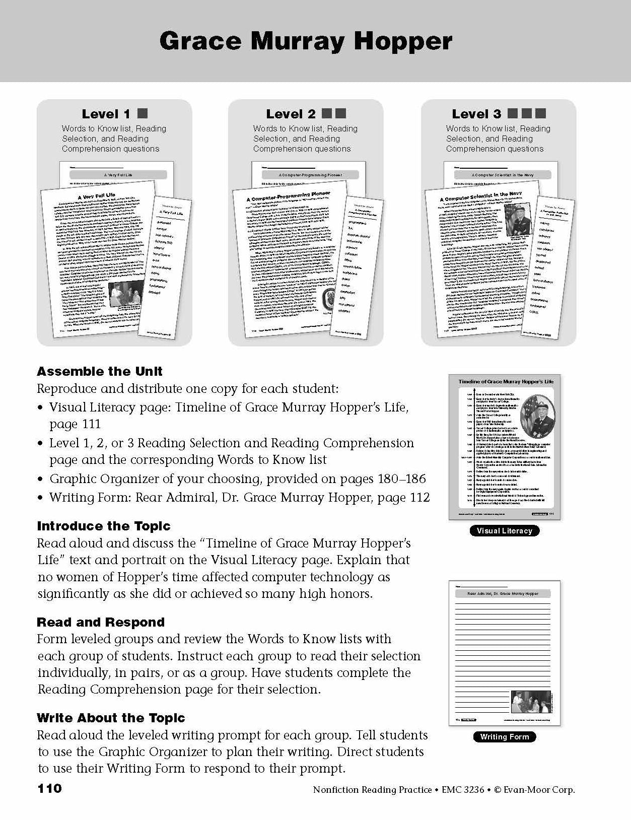 Nonfiction Reading Practice, Grade 6