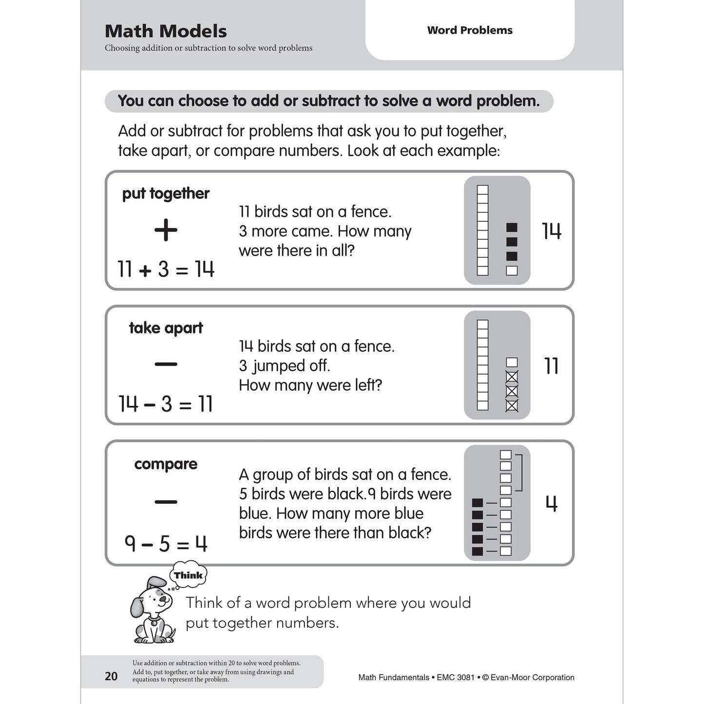 Math Fundamentals, Grade 1