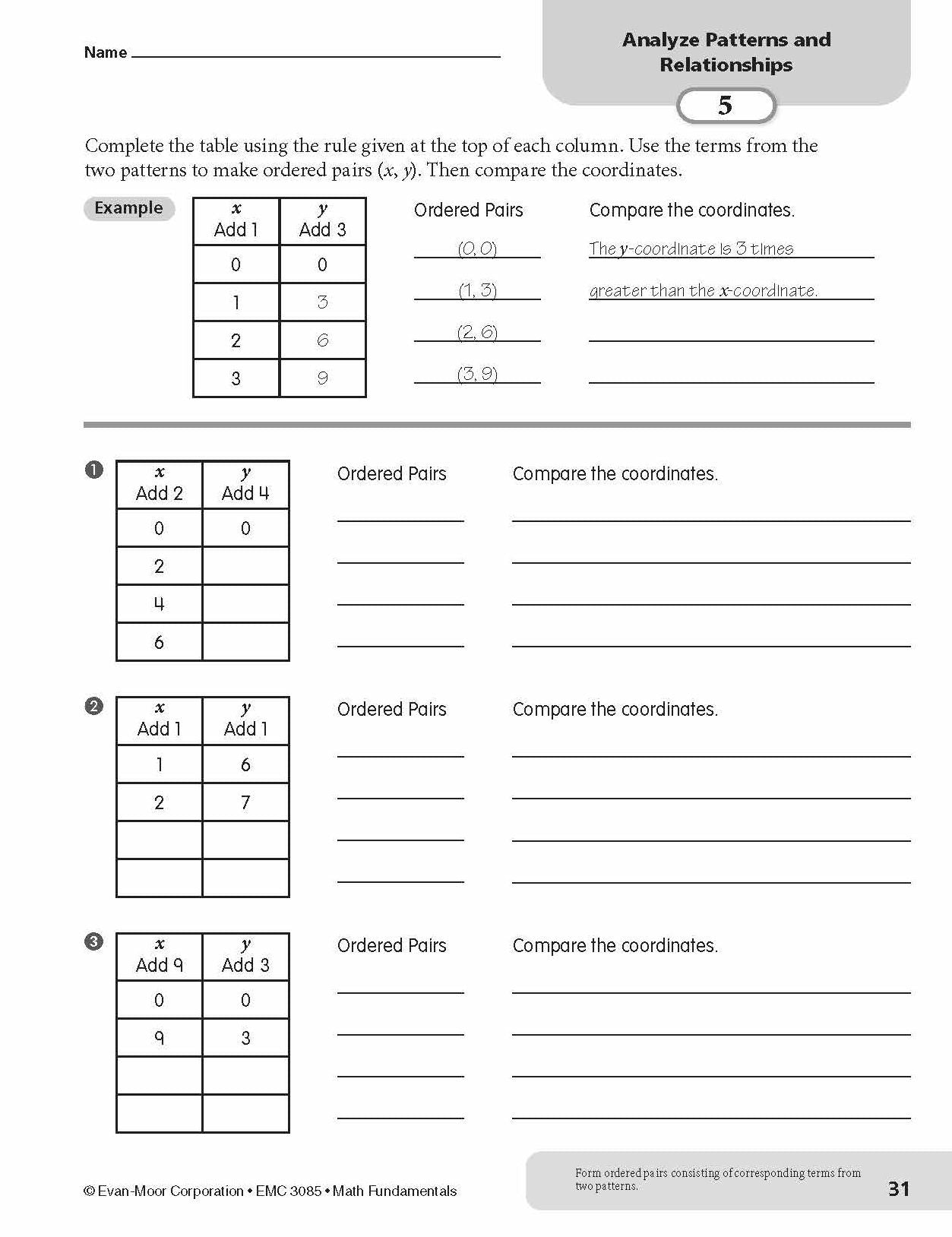 Math Fundamentals, Grade 5