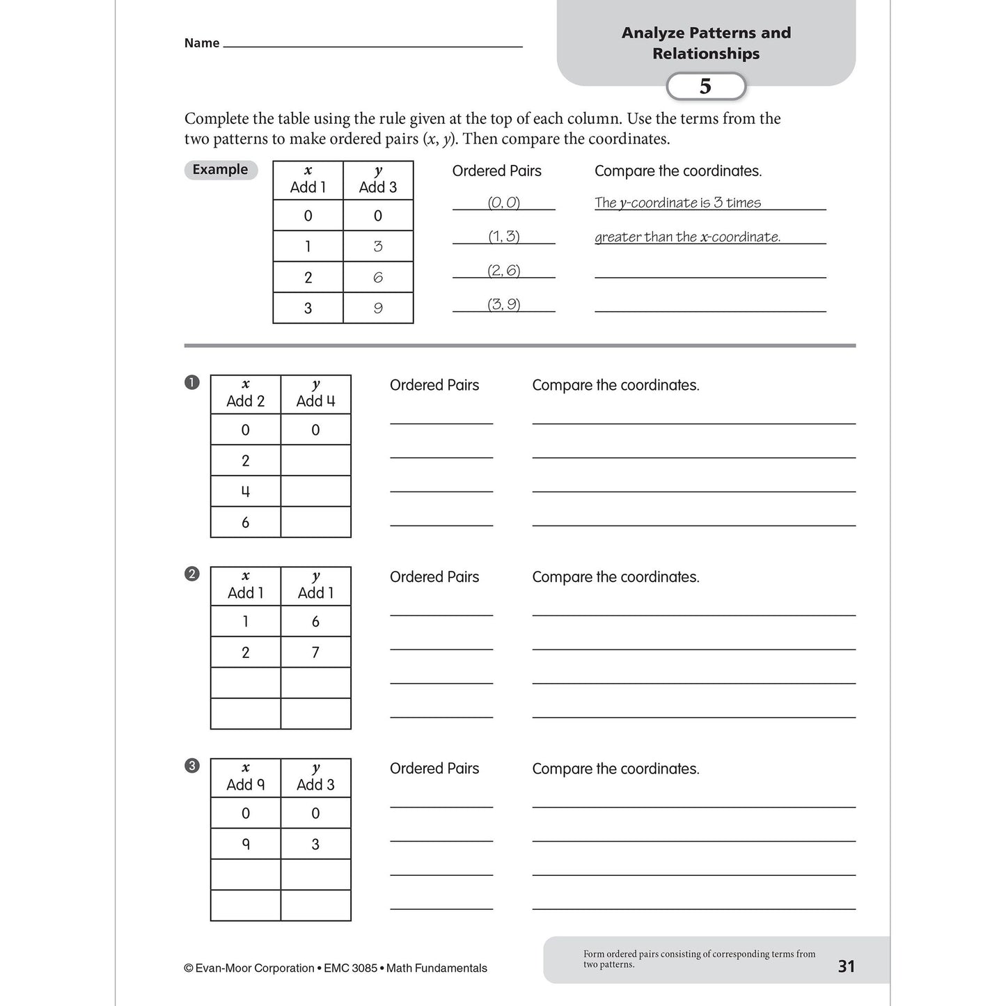 Math Fundamentals, Grade 5