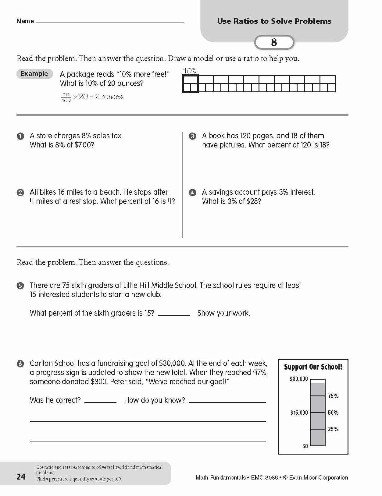Math Fundamentals, Grade 6