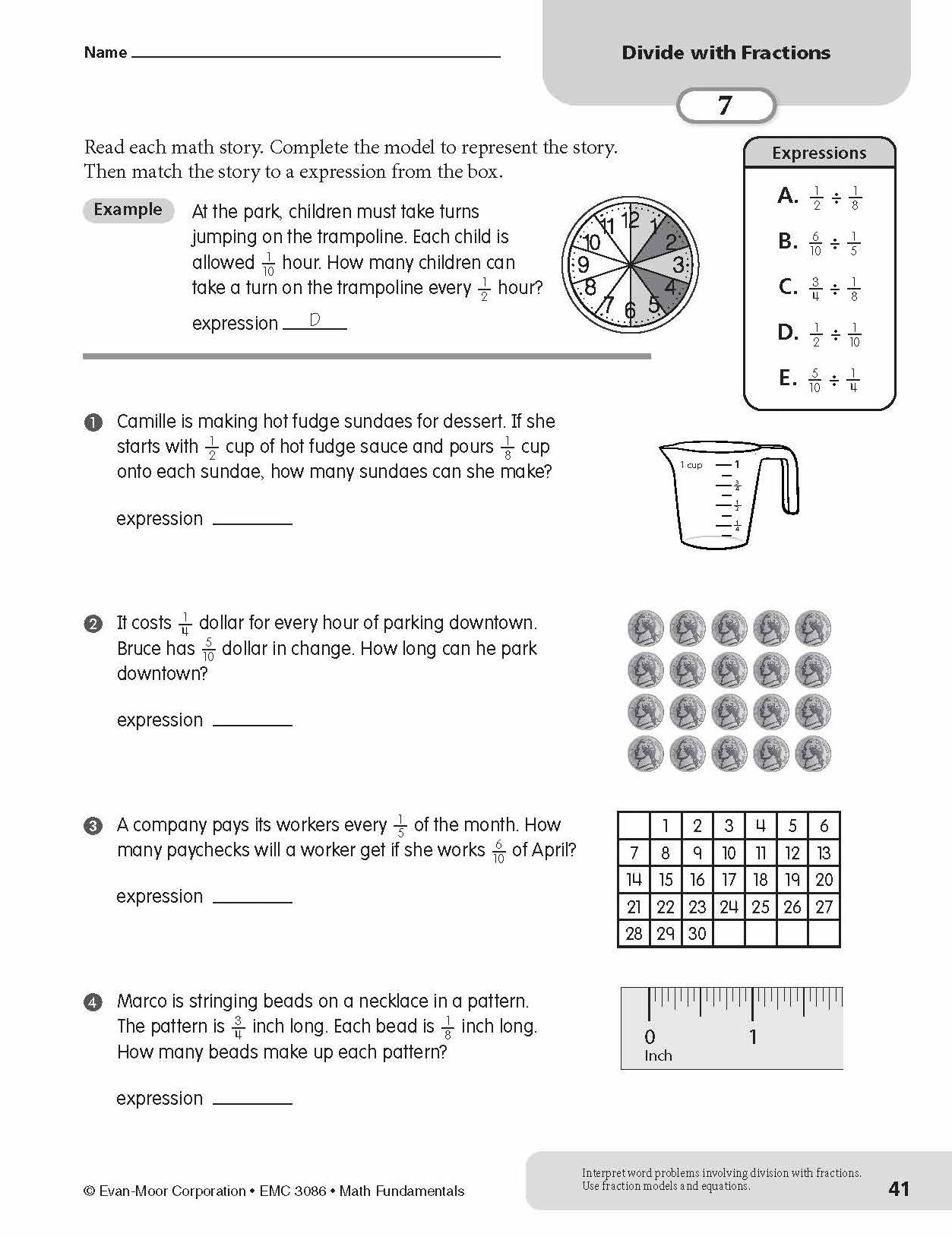 Math Fundamentals, Grade 6