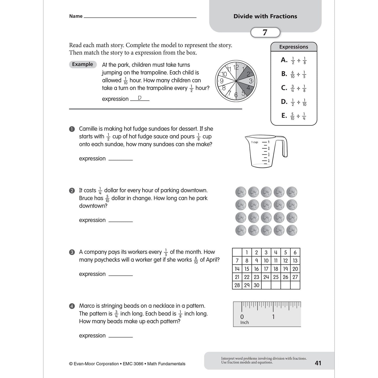 Math Fundamentals, Grade 6