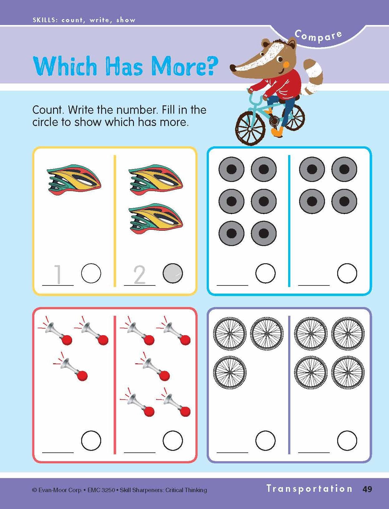 Skill Sharpeners Critical Thinking, Grade K