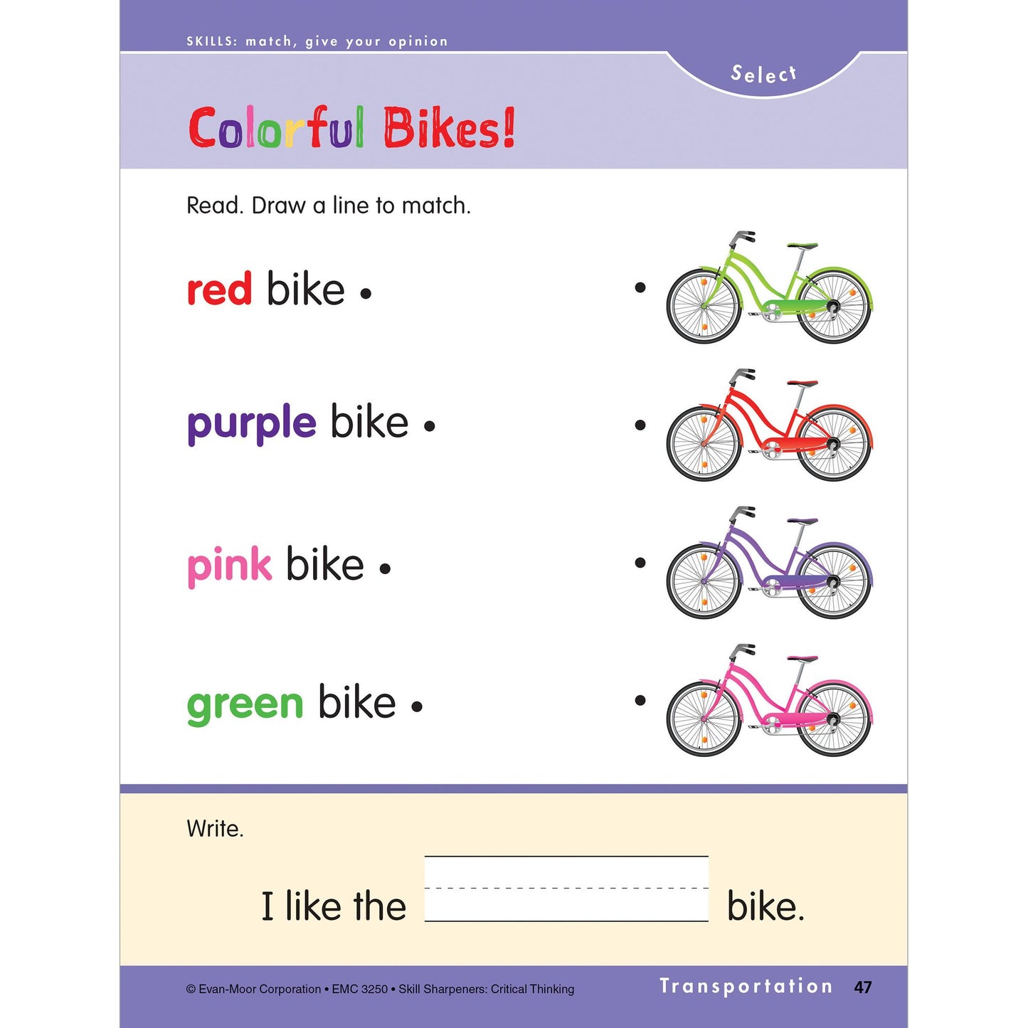 Skill Sharpeners Critical Thinking, Grade K