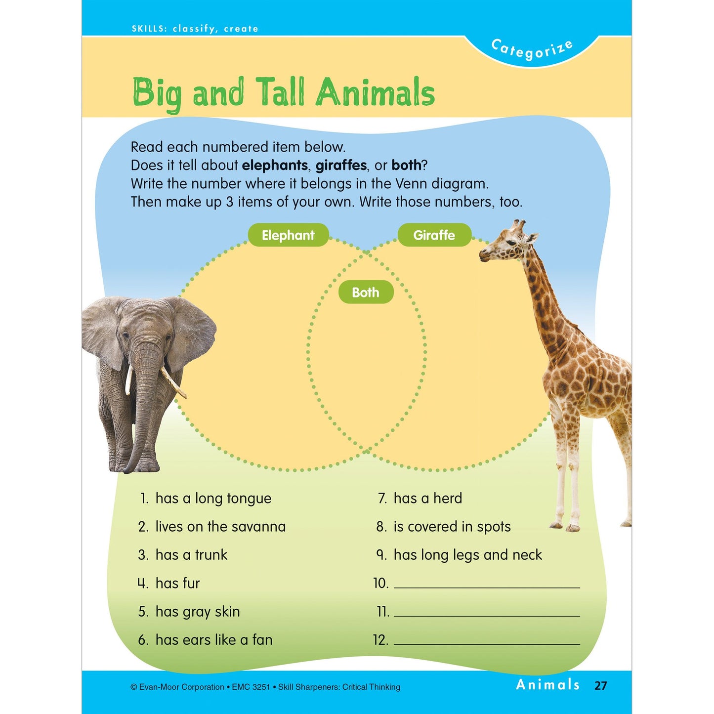 Skill Sharpeners Critical Thinking, Grade 1