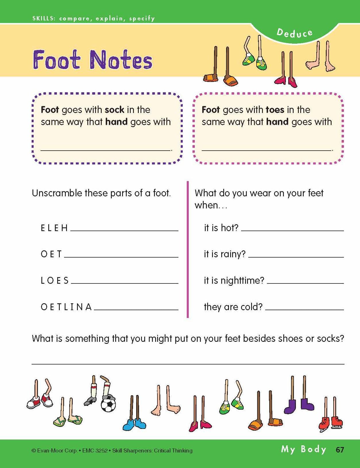 Skill Sharpeners Critical Thinking, Grade 2